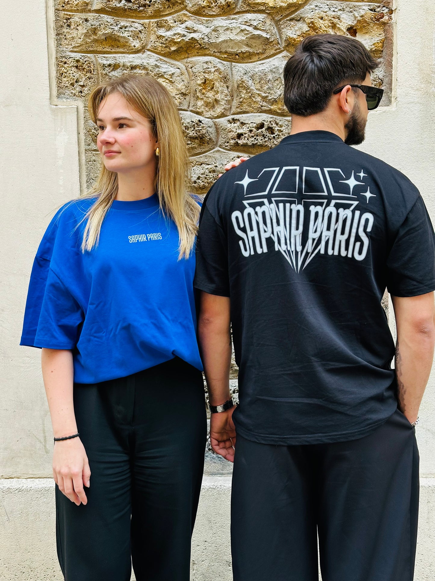 T-shirt “L’Éclat Bleu” – Saphir Paris™