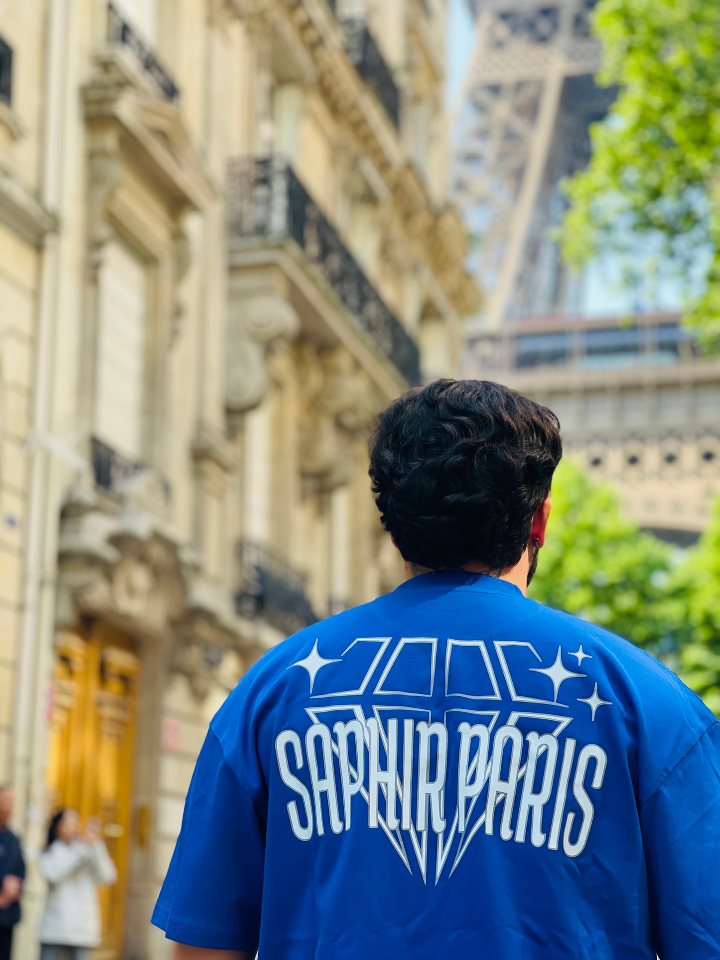 T-shirt “L’Éclat Bleu” – Saphir Paris™