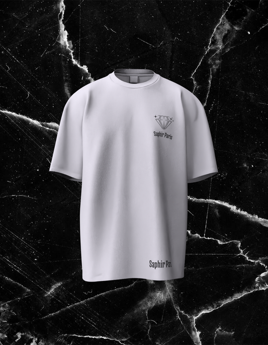 T-SHIRT "CLASSIQUE" SAPHIR PARIS™ BLANC