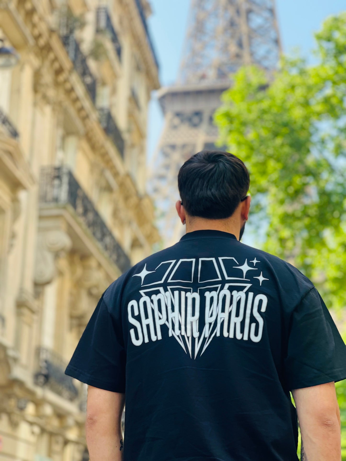 T-shirt “L’Éclat Noir” – Saphir Paris™