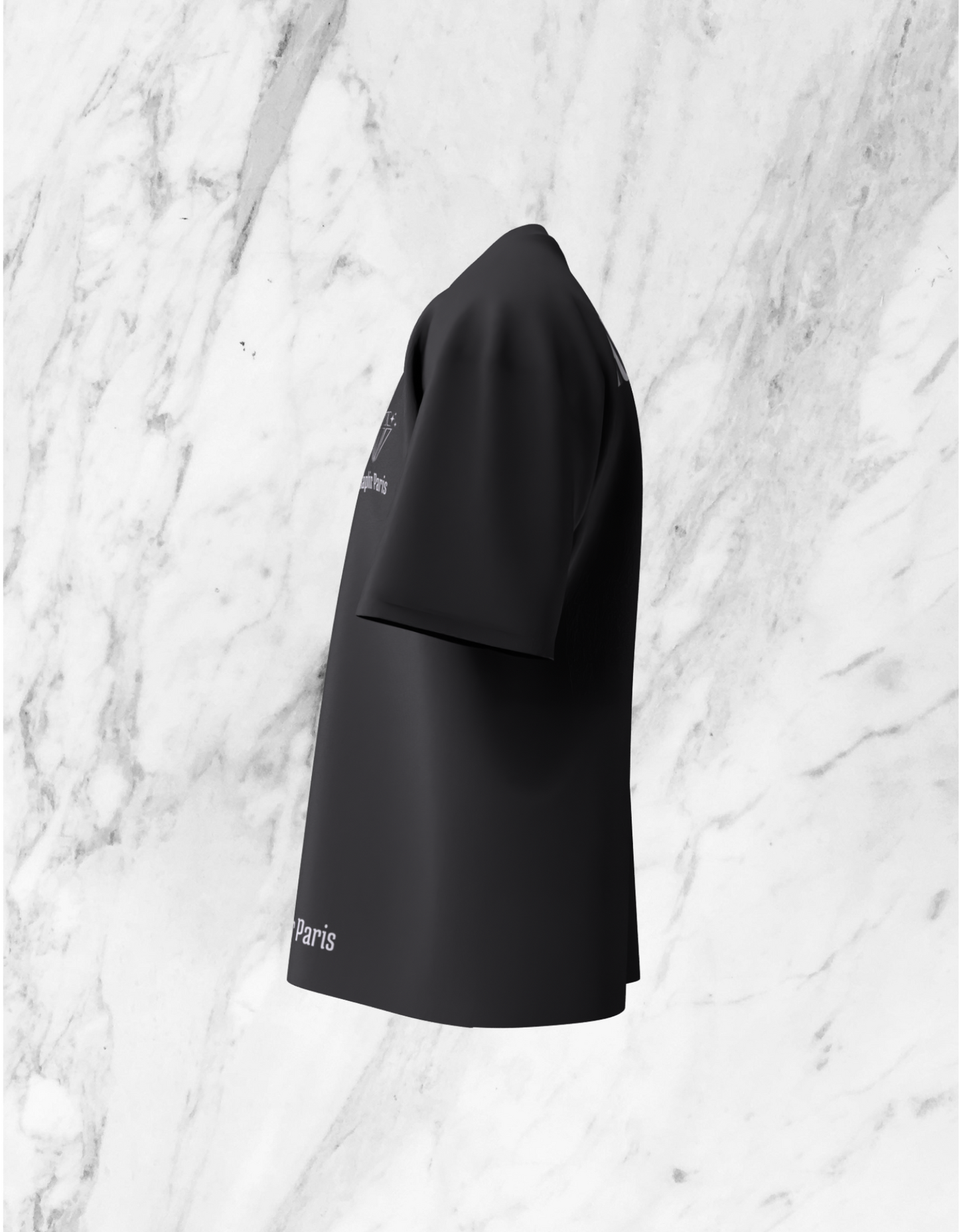 T-SHIRT "CLASSIQUE" SAPHIR PARIS™ NOIR